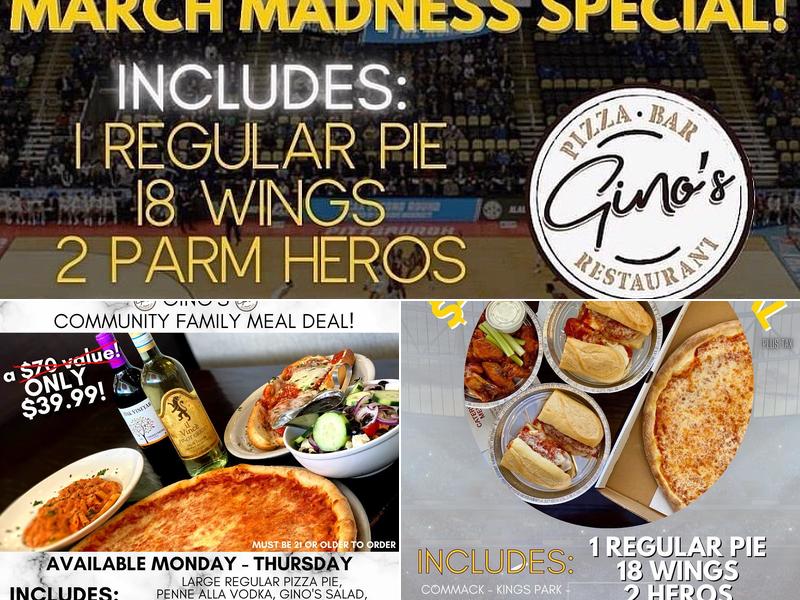 Gino's of Northport Menu