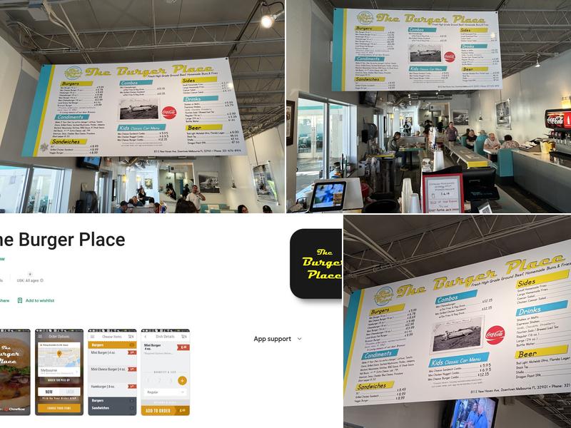 The Burger Place Menu