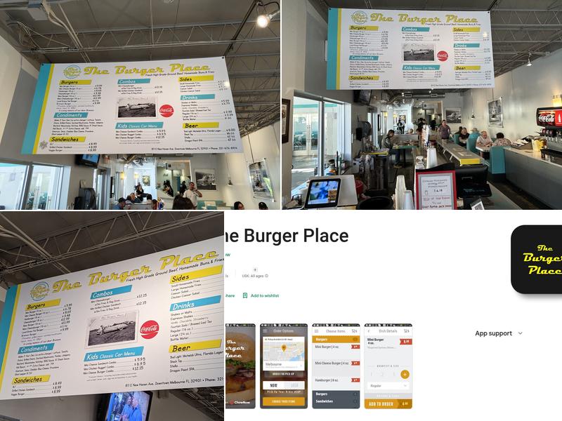 The Burger Place Menu