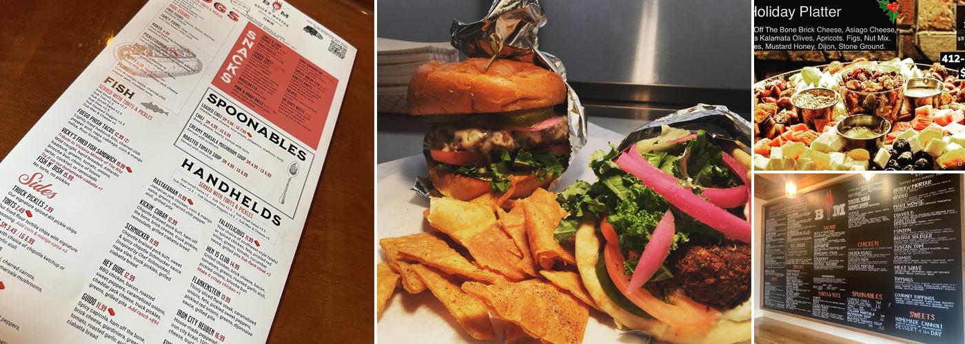Burgh Bites Brick N' Mortar Menu