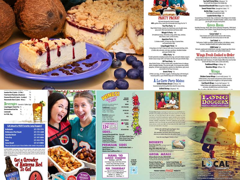 Long Doggers Menu