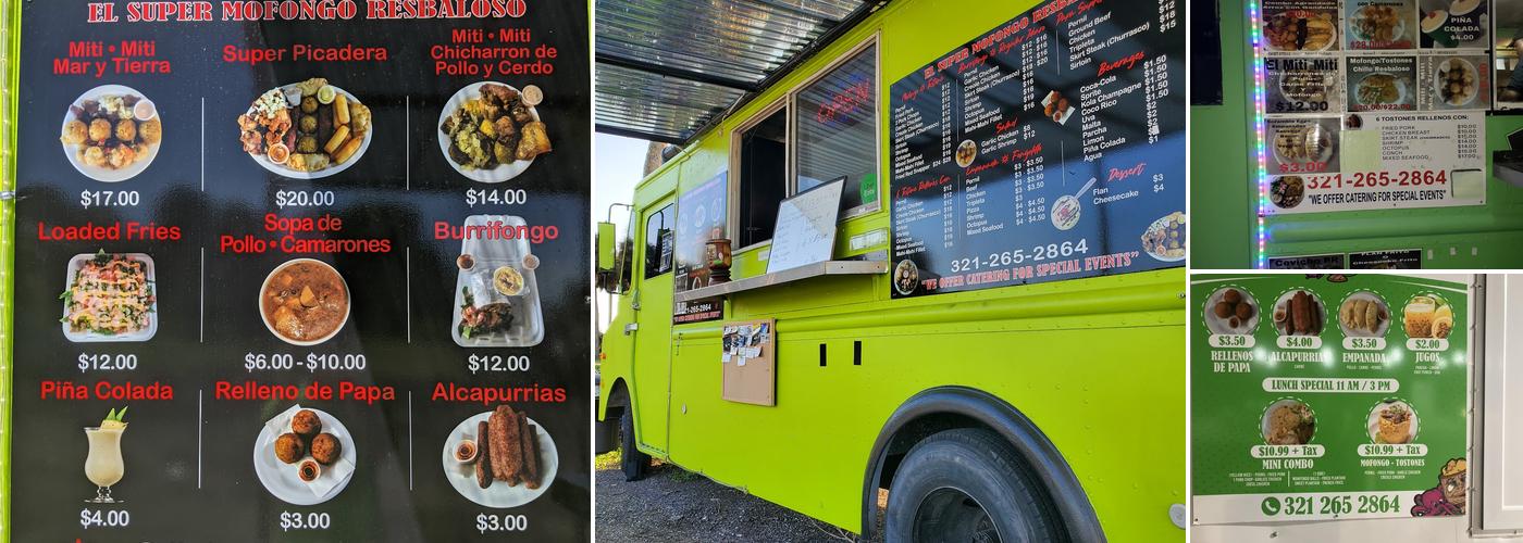 El Super Mofongo Resbaloso Menu