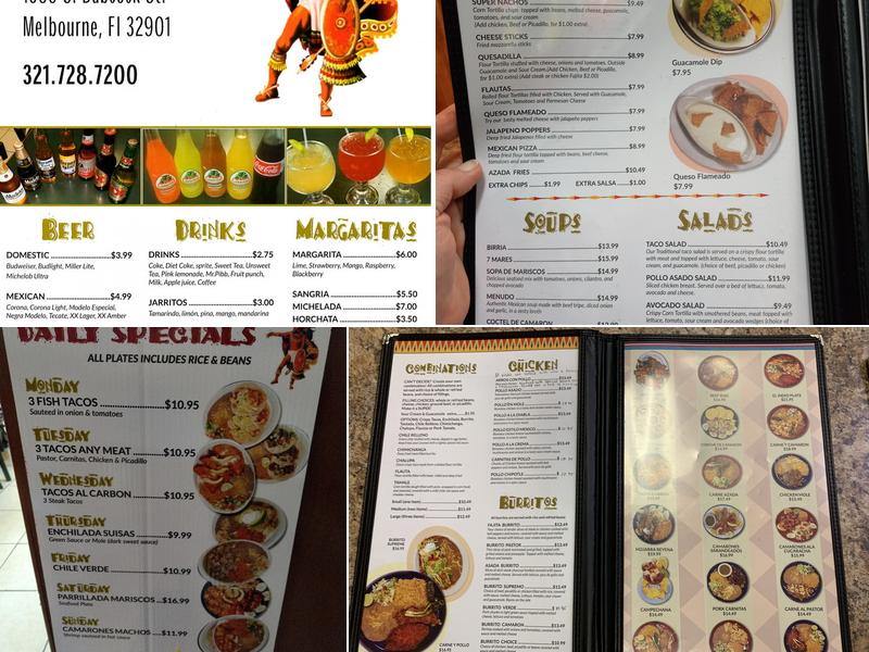 El Indio Restaurant Inc Menu