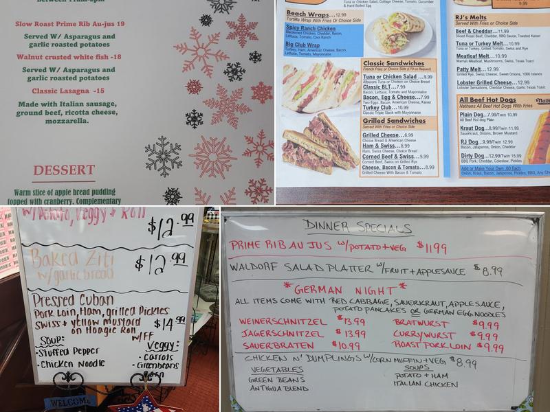 RJ's Family Restaurant Menu