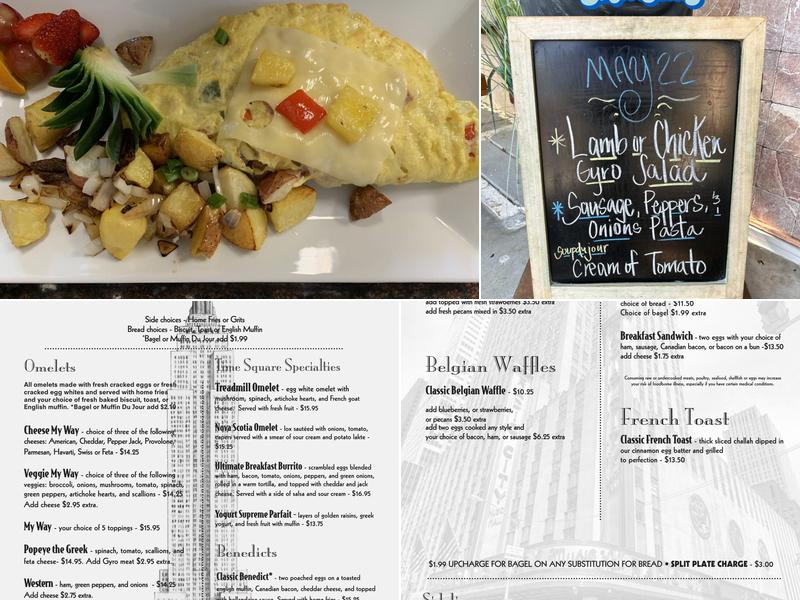 Time Square Diner Menu