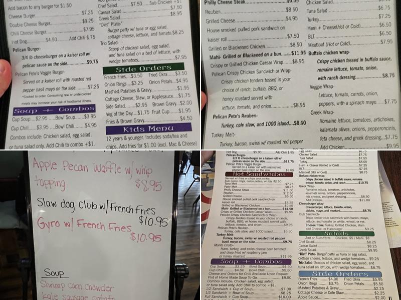 Pelican Diner Menu