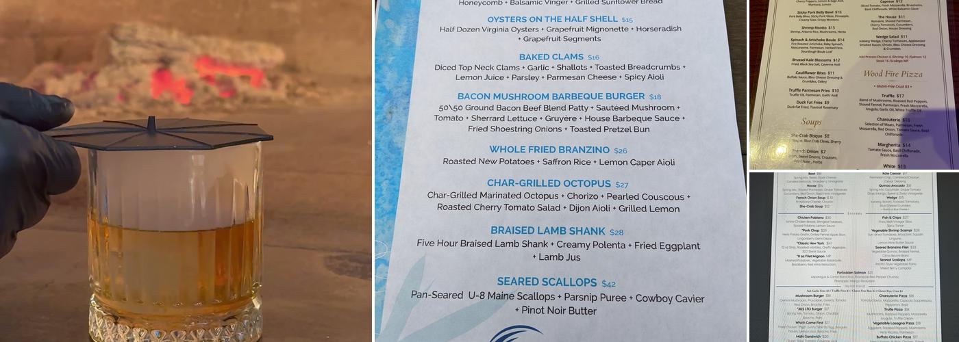 Ocean 302 Menu