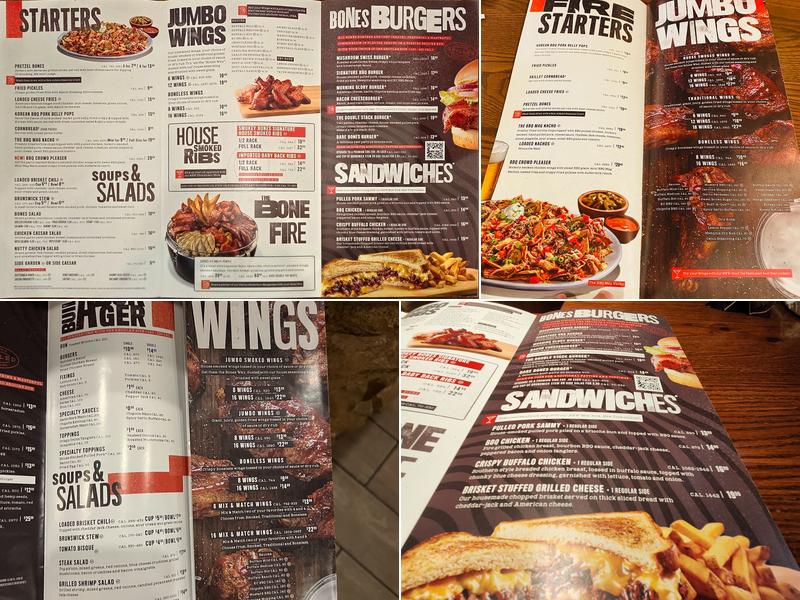 Smokey Bones Melbourne Menu
