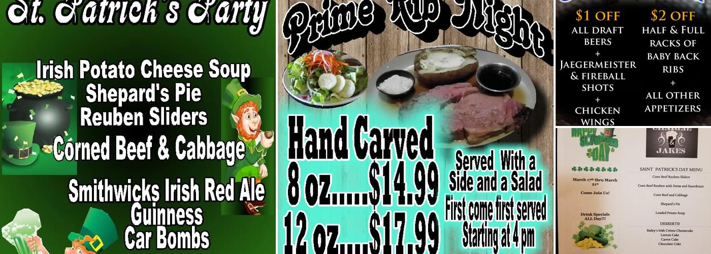 Charlie & Jake's Brewery Grille Menu