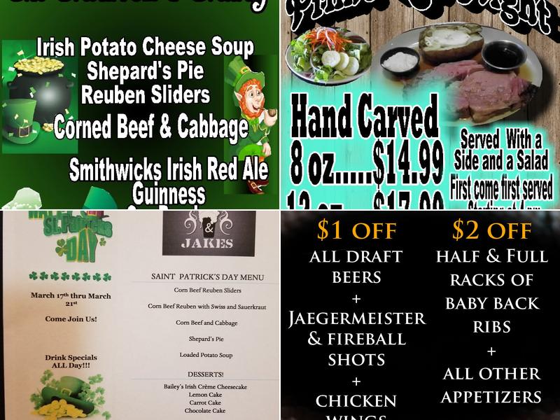 Charlie & Jake's Brewery Grille Menu