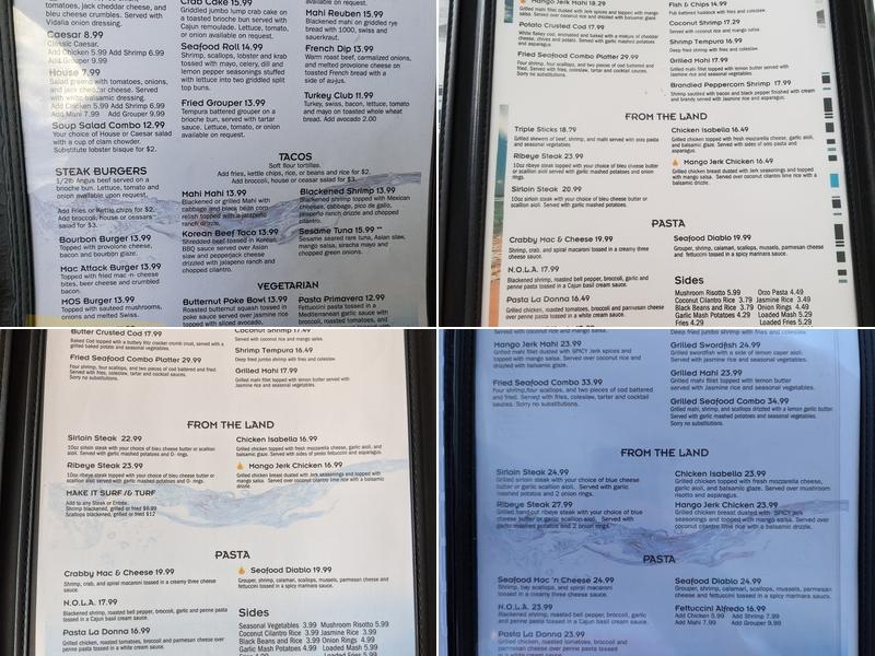 Fishlips Waterfront Bar & Grill Menu