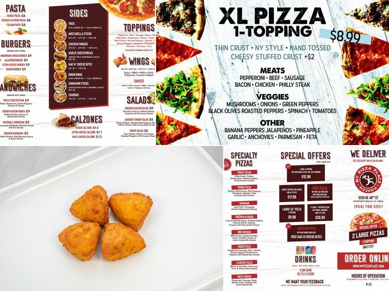 My Pizza Place Menu