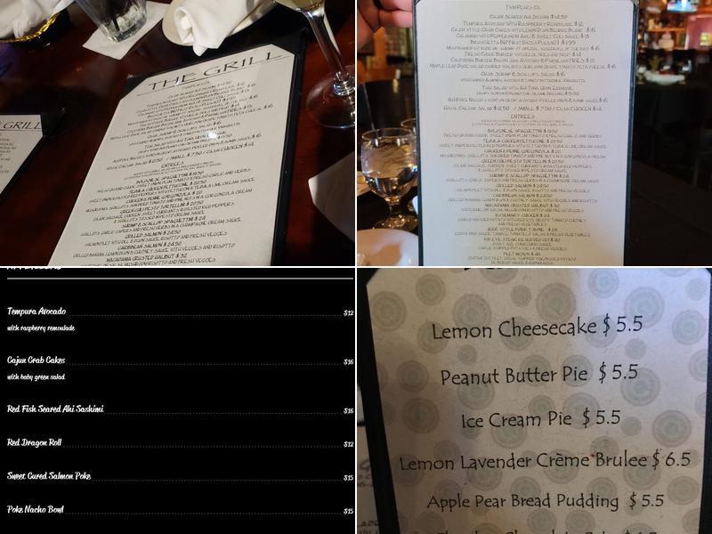 The Grill At Antlers Inn Menu