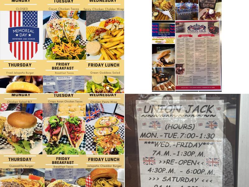 Union Jack Cafe Menu