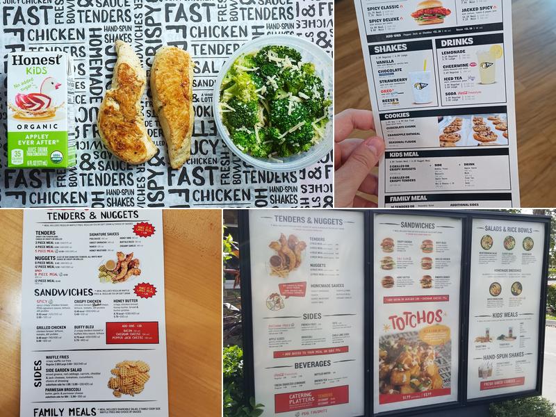PDQ Chicken Menu