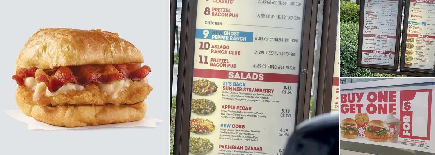Wendy's Menu