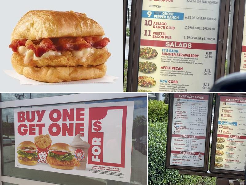Wendy's Menu