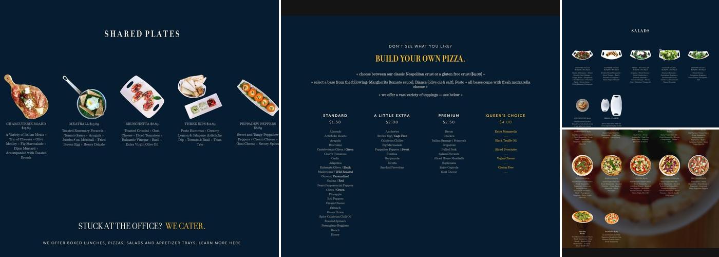 1889 Pizza Napoletana Menu