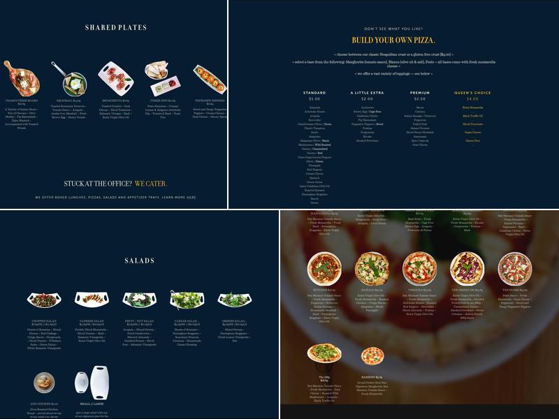 1889 Pizza Napoletana Menu