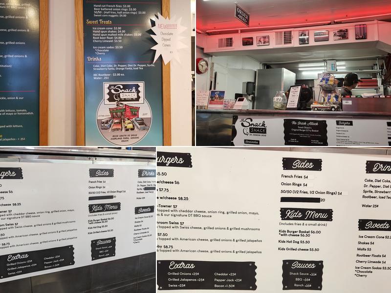 The Snack Shack on Johnson Drive Menu