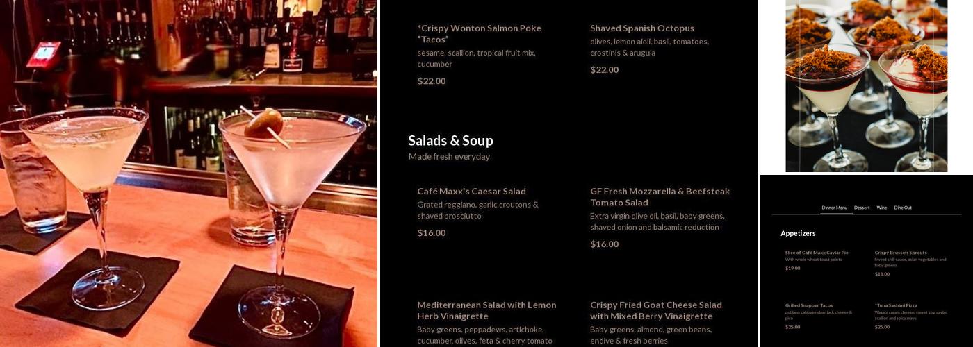 Cafe Maxx Menu