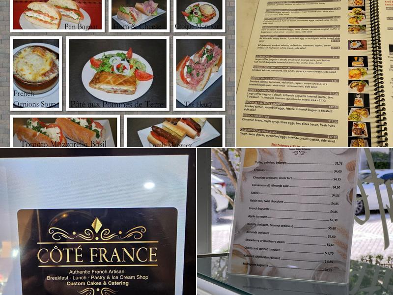 Cote France Menu
