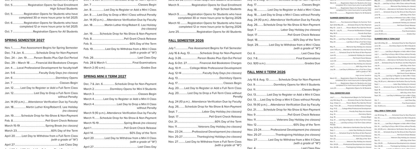 Snead State Cafeteria Menu