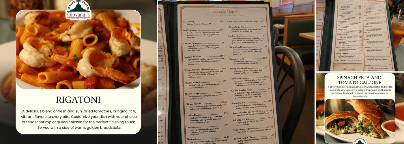 Giovanni's Pizza Menu