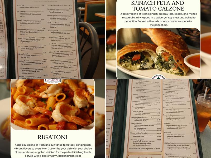 Giovanni's Pizza Menu