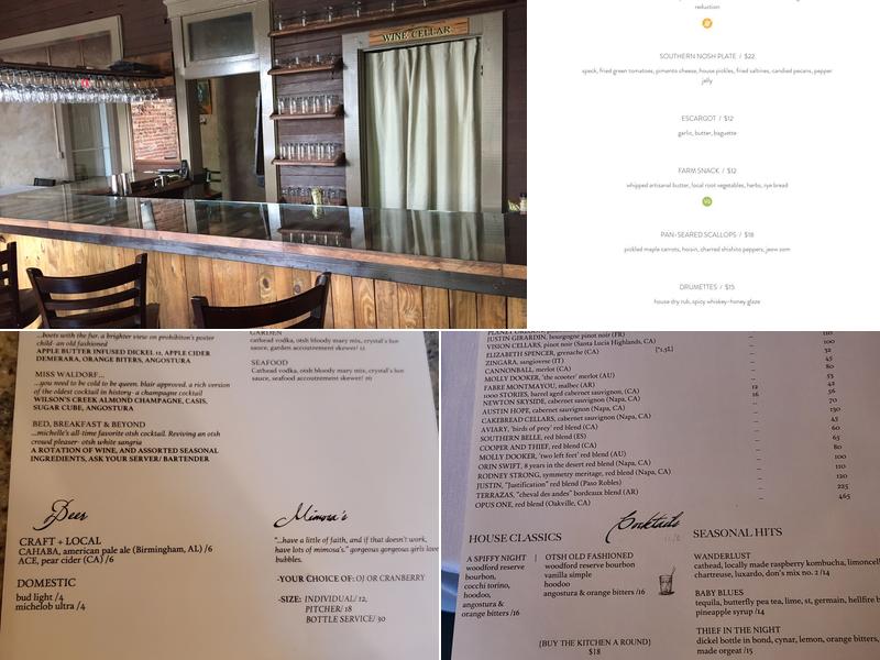 Old Town Stock House Menu