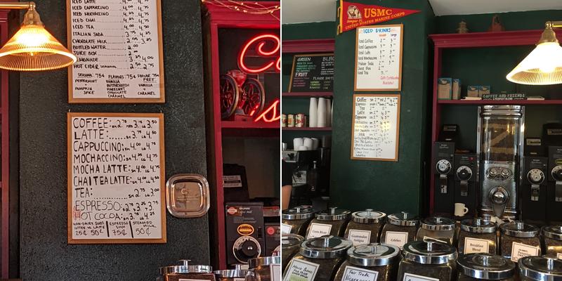 Zumbach's Gourmet Coffee Menu