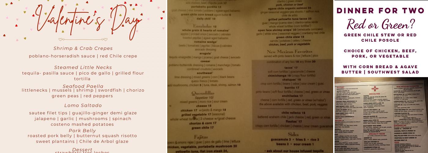 Southwest Cafe Menu