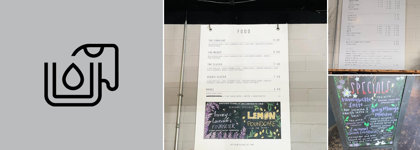 Filling Station Coffee I Johnson Drive Menu