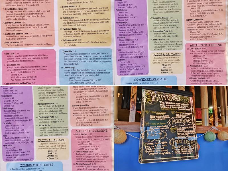 La Posada Mexican Grill Menu