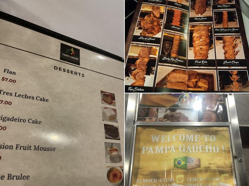 Pampa Gaucho Steakhouse Menu