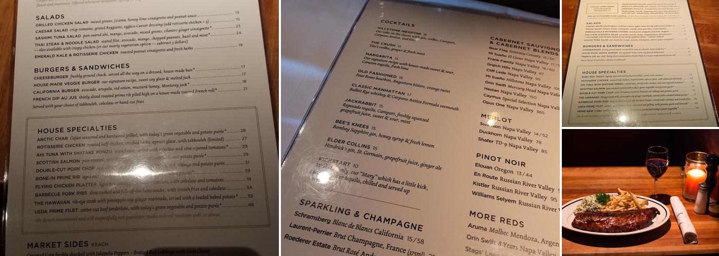Houston's Menu