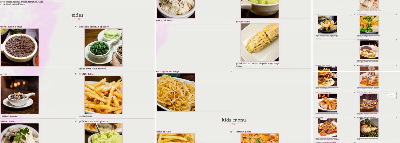 Cactus Rose Restaurant & Tequila Bar Menu