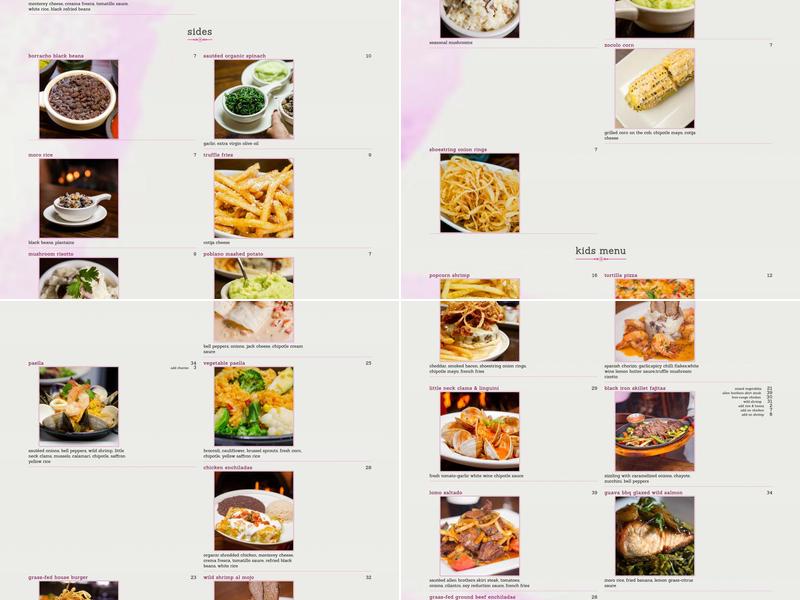 Cactus Rose Restaurant & Tequila Bar Menu