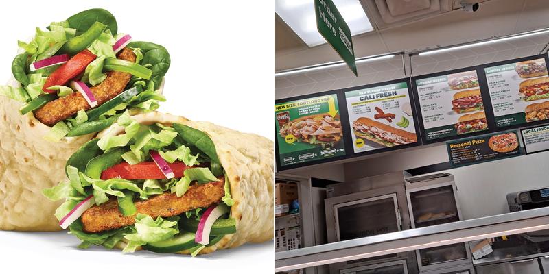 Subway Menu
