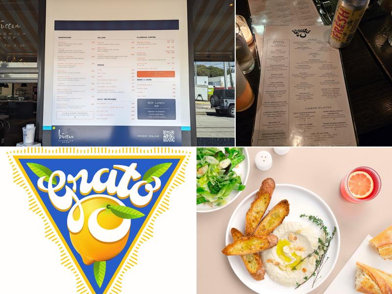 Grato Menu