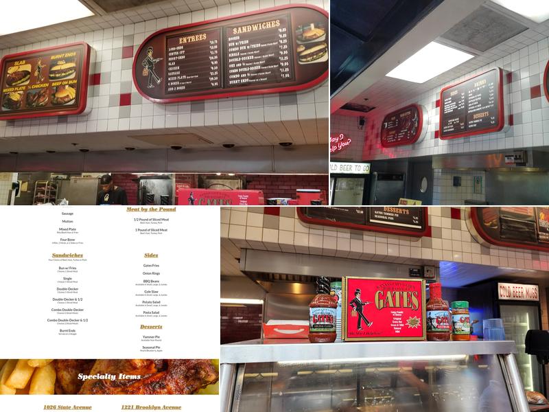 Gates Bar-B-Q Menu