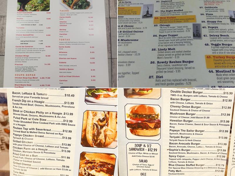 Lindsey's Cafe and Restaurant Menu