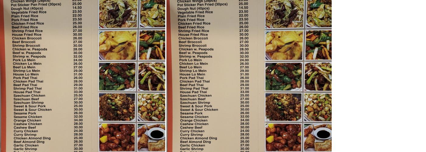 Rose Garden Chinese Restaurant Menu