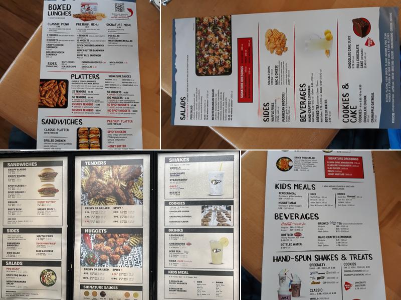 PDQ Chicken Menu