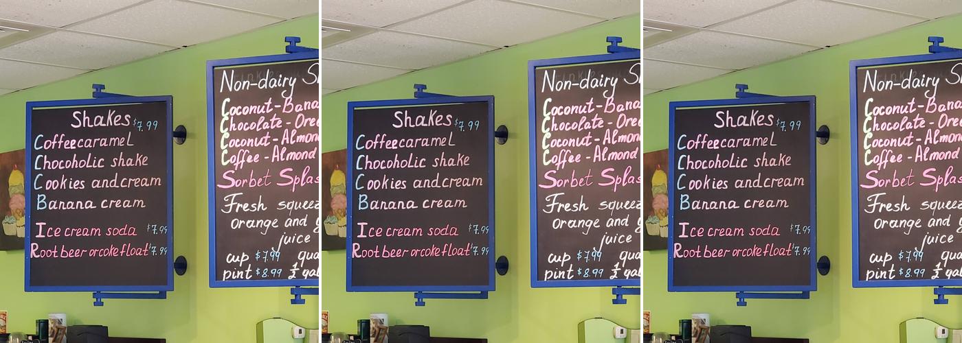 Sprinkles Ice Cream Menu