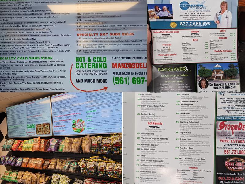 Manzo's Italian Deli Menu