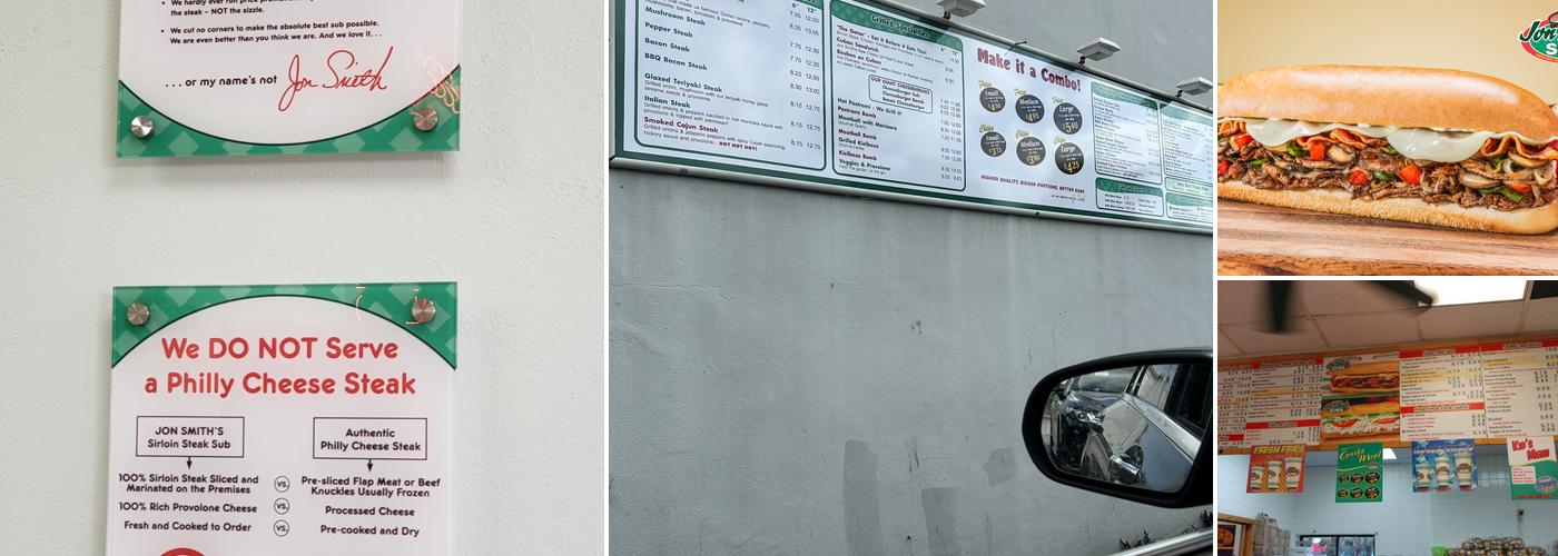 Jon Smith Subs Menu