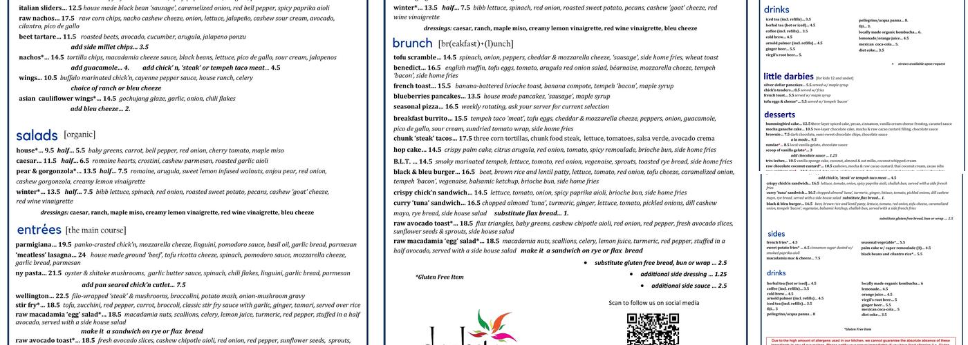 Darbster Menu