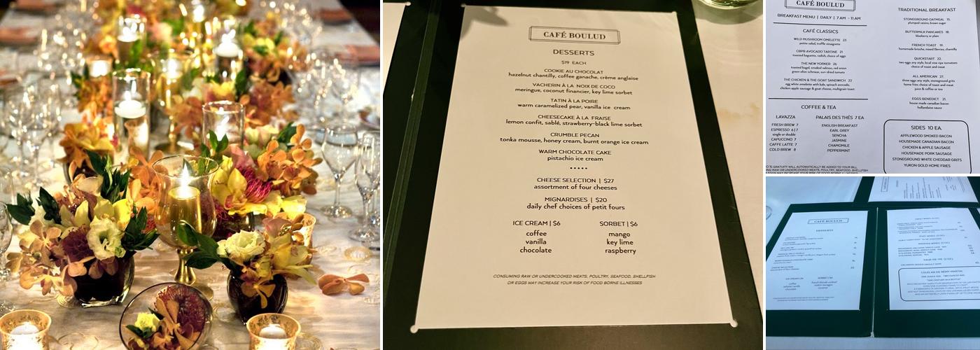 Cafe Boulud Menu