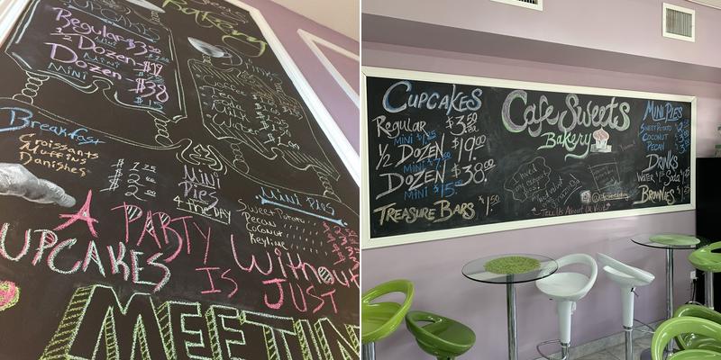 Cafe Sweets Menu